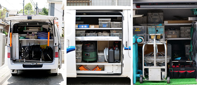 一次対応水回り緊急サービスカー